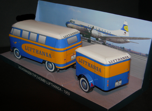 Vw Typ 2 Kombi Lufthansa 1959 - Papercrafts.it 